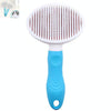 Self-Cleaning Pet Hair Removal Comb for Cats & Dogs (Green)