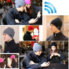 Square Textured Knitted Bluetooth Headset Warm Winter Hat with Mic for Boy & Girl & Adults(Black)
