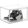Stackable Transparent Storage Box Magnetic Suction Bookcase Handbag Display Rack, Style: Side Opening