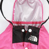 Dog Raincoat, Waterproof PU, Transparent, Rose Red, L
