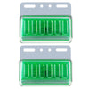 2pcs 24V Truck LED Side Light Car Strong Light Waterproof Super Bright Tire Lamp(Green)