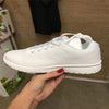 Mesh Breathable Flat Sneakers Running Shoes Casual Shoes for Women, Size:37(White)
