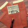 50pcs B11 Retro Style Kraft Paper Envelope Postcard Invitation Letter Stationery(Light Brown)
