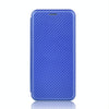 For Alcatel 1SE 2020 Carbon Fiber Texture Horizontal Flip TPU + PC + PU Leather Case with Card Slot(Blue)