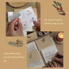 6pcs /Set DIY Thank You Printed Greeting Cards Valentine Day Greeting Message Card(Retro Plant)