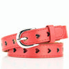 Dandali DC141 Women Pinching Belt Cutout Heart Belt, Length (cm): 95-115cm(Red)
