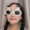 Christmas Weird Glasses Personalized Christmas Hair Clip, Color: Snowman With Hat