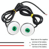 2pcs 23mm Motorcycle Eagle Eye Light Reverse Rearview Mirror Spotlight(White)