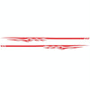 2 PCS/Set D-280 Flame Streak Pattern Car Modified Decorative Sticker(Red)