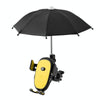 CYCLINGBOX BG-2935 Bicycle Mobile Phone Bracket With Umbrella Waterproof Navigation Electric Car Mobile Phone Frame, Style: Handlebar Installation (Yellow)