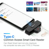 Rocketek CSCR3 Smart CAC Card Reader Type-c Bank Tax Declaration SIM Card/IC Card ID Card Reader(Black)