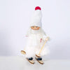 Christmas Wool Plush Doll Ski Girl Decorative Pendant(White)