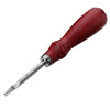 ER015 DIY Craft Leather Carving Leather Round Corner Tool Wood Handle Repair Device 1.2mm
