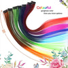 10 PCS Chemical Fiber Wig One-Step Gradient Color Single Card Wig, Stretched Length:24inches(57#)