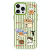 For iPhone 11 Pro Max Skin Feeling Jelly TPU Hybrid PC Phone Case(Doghouse Green)