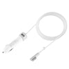45W 5.1V 2.1A USB Interface Car Charger with 14.5V 3.1A L MagSafe Interface Data Cable(White)