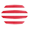 4 PCS Universal Car Door Anti-collision Strip Protection Guards Trims Stickers (Red)