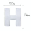 Car Vehicle Badge Emblem 3D English Letter H Self-adhesive Sticker Decal, Size: 4.5*4.5*0.5cm