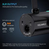 FEELWORLD PM1-AS XLR/USB Dynamic Microphone for Podcasting Recording Gaming Live Streaming with Boom Arm (Black)