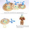Pet Straw Dragonfly Hat (L) - Cat & Dog Summer Headdress