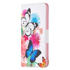 For Samsung Galaxy A56 5G Colored Drawing Pattern Leather Phone Case(Butterflies)