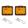 2 PCS ZS-7013 3 inch 9LEDs Strobe Waterproof Car / Truck Warning Light (Yellow Light)