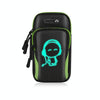 2 PCS Running Mobile Phone Arm Bag Sports Wrist Bag Universal For Mobile Phones Within 6 Inche, Colour: Green Doll