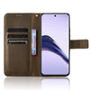For Realme 13+ 5G Global Diamond Texture Leather Phone Case(Brown)