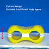 Swimming Training Clamping Legs Plate Legs Trainer Swimming Aid Plate, Color: Bright Yellow Children Below 55kg