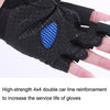 1pair Outdoor Sports Light and Breathable Summer Non-slip Fitness Half-finger Gloves(Red)