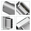 100W USB-C / Type-C Female to 20 Pin Magnetic USB-C / Type-C Male Elbow Adapter(Dark Gray)