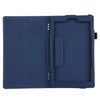For Amazon Kindle Fire HD8 (2017) Litchi Texture Horizontal Flip Leather Case with Holder(Dark Blue)