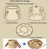 Outdoor Folding Bucket Travel Camping Portable Large Capacity Water Storage Bucket, Capacity: 10L Black