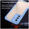 For Samsung Galaxy A36 5G Armor Glaze PC Hybrid TPU Phone Case(Blue)