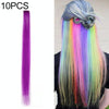 10 PCS Chemical Fiber Wig One-Step Gradient Color Single Card Wig, Stretched Length:24inches(29#)