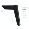 LH-FJ0039 Metal Furniture Support Legs, Height: 10cm(Matte Black)