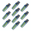 10 PCS T10 DC12V / 1.2W Car Clearance Light 12LEDs COB Lamp Beads (Green Light)