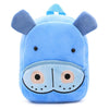 Kids 3D Animal Velvet Backpacks Children Cartoon Kindergarten Toys Gifts School Bags(Hippo)