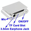 TF / Micro SD Card Slot MP3 Player with LCD Screen, Metal Clip(Silver)