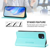 For Samsung Galaxy A03 166mm RC01 Dual-Folded Magnetic Suction RFID Leather Phone Case(Mint Green)