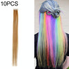 10 PCS Chemical Fiber Wig One-Step Gradient Color Single Card Wig, Stretched Length:24inches(53#)