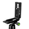 Fotopro QAL-88 2 in 1 Vertical Shoot 1 / 4 inch  Quick Release L Plate Bracket Base Holder(Black)