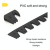8pcs /Set Car Bumper Serrated Anti-collision Plate Decoration(Black)