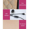 Car USB Seat Heater Cushion Warmer Cover Winter Heated Warm Mat, Style: Square (Beige)