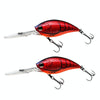 CB033/A 2pcs Inner Laser Deep Dive Sea Fishing Rock Fat Fake Bait Plastic Stiff Bait
