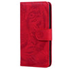 For Redmi K70 / K70 Pro Tiger Embossing Pattern Flip Leather Phone Case(Red)