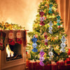 6pcs /Box Candy Christmas Tree DIY Ornaments New Year Xmas Gifts Christmas Ball Decoration(Red)