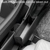Car Folding Trash Can Multifunctional Seatback Hanging Storage Box(Beige)