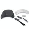 HONGPA DY-002 5-7 Inch Retro Motorcycle Modified PC Windshield(Smoked)