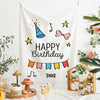 GT282 Birthday Background Cloth Party Scene Arranges Children Photos, Size: 150x200cm Velvet Cloth(9)